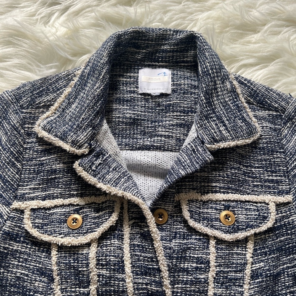 Anthropologie Ett Twa woven trucker jacket - Picture 10 of 10